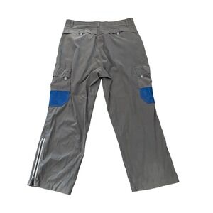 vintage y2k Anchor Blue Nylon Cargo Pants v027 36x30
